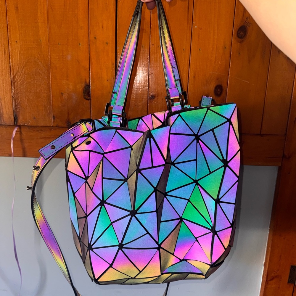 Geometric Patterned Purse, Wallet, Small Pouch Set - image 2